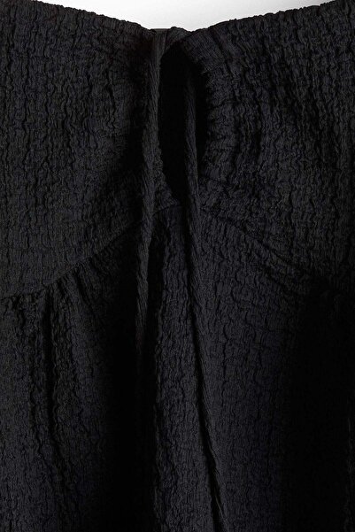 H&M Crinkled flutter-sleeved top