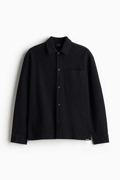 H&M Loose Fit Brushed Overshirt