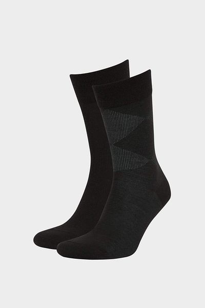 DeFacto Nahtlose ultraleichte 2-teilige Premium-Langsocken für Herren E7855axns