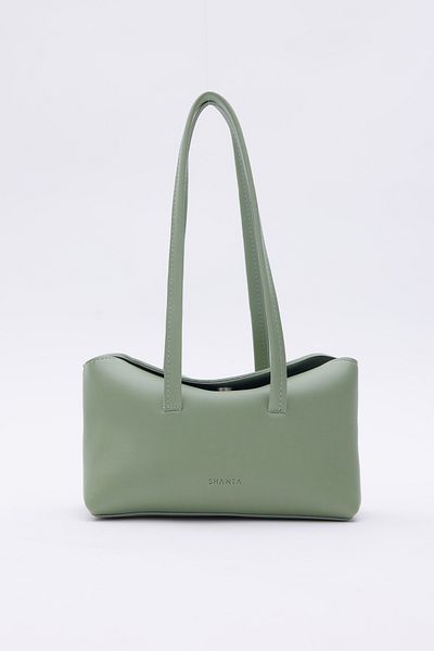 Shanta Water Green D13 Baguette Minimalist, elegant și funcțional, cu curea lungă, geantă de umăr pentru femei