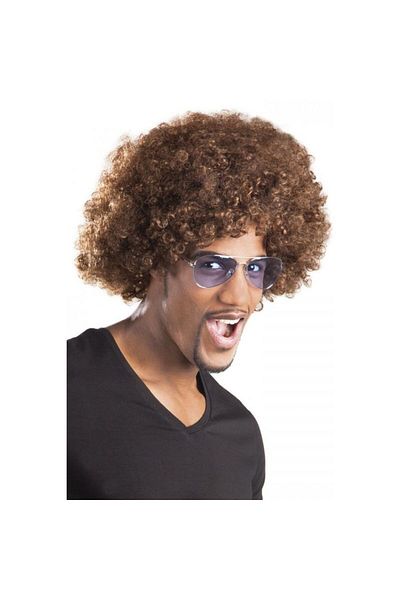 SAVA HOME COLLECTİON Brown Color Curly Afro Bonus Wig