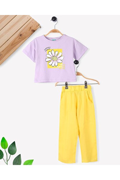 Ege Bebek Devojčički komplet gornjeg i donjeg dela sa pantalonama, uzrast 6-7...