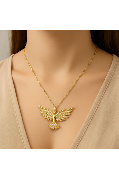Rüyam Steel Phoenix Necklace Stainless Tarnish Free Mother's Day