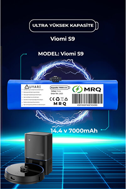 Viomi S9 Robot Süpürge Bataryası (Ultra Yüksek Kapasite) 7000Mah