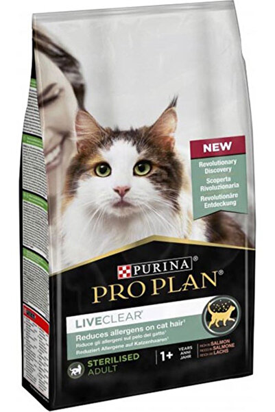 Pro Plan Elite Pet Pro Plan LiveClear Alerjen Azaltan Somonlu Kısırlaştırılmış Kedi Maması 1,4kg