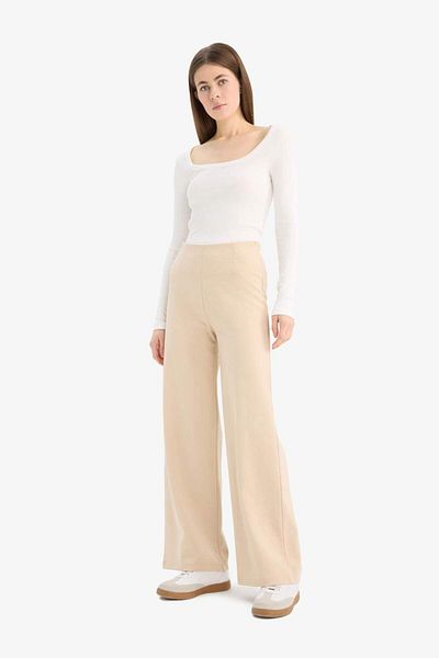 DeFacto Wide Leg Sweatpants - Wide Leg, Standardgröße E7952AX25SP