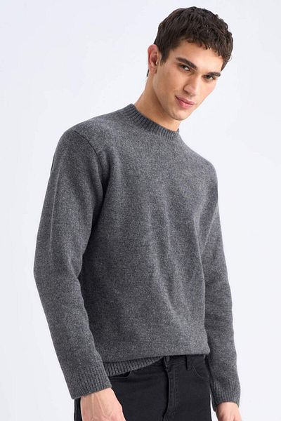 DeFacto Relax Fit Crew Neck Knitwear Sweater E8390Ax24Cw