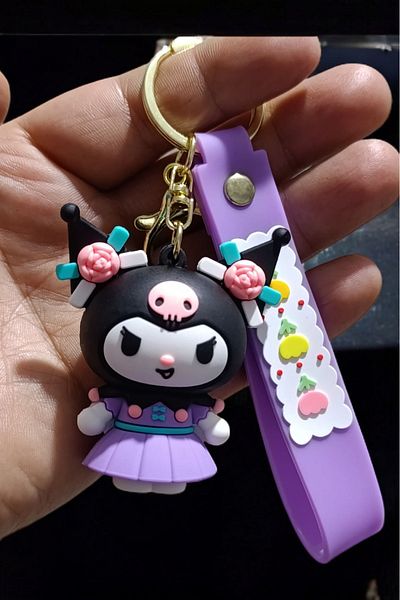 Birmem Luxury Kuromi Keychain Special Design Large Size