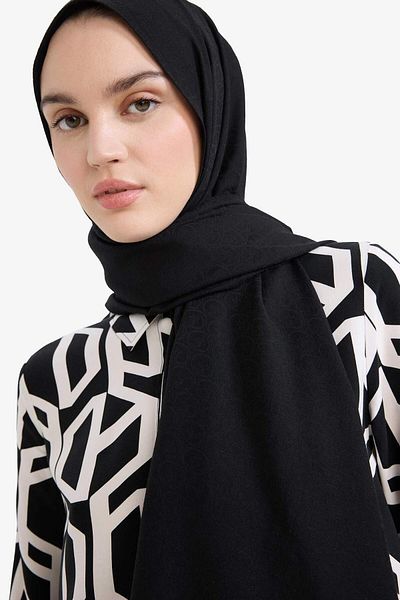 DeFacto Damen-Jacquard-Hijab-Schal E9463AXNS