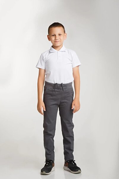 LUXERRA - Muške školske pantalone od platna sa rebrastim strukom