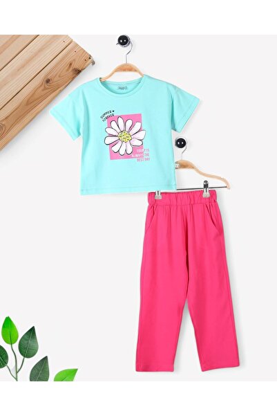 Egelite Devojčički komplet gornjeg i donjeg dela sa pantalonama, uzrast 6-7-8...