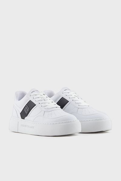 Armani Exchange Armani Exchage Logo Stripe Detailed Thick Sole Sneaker Shoes Shoes
