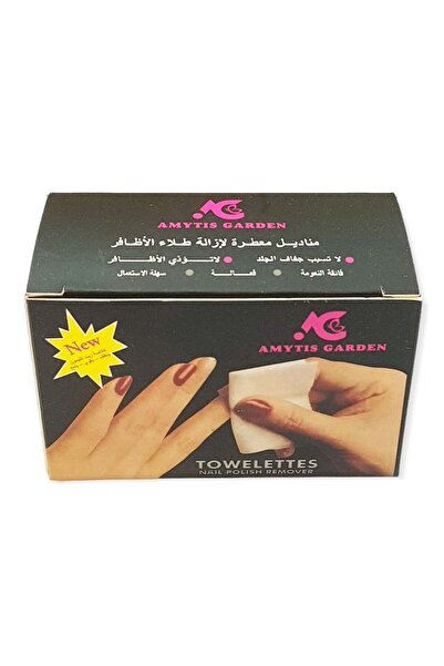 AMYTIS GARDEN اميتيس جاردن مناديل مزيل طلاء الأظافر 12 قطعة