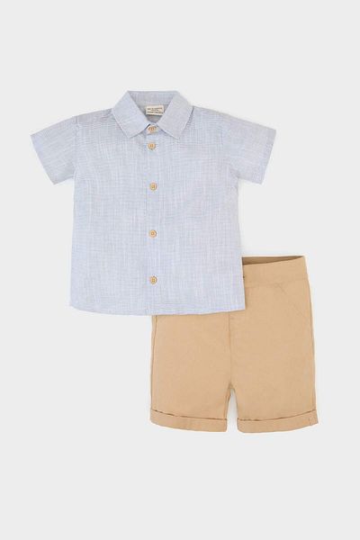 DeFacto Baby Boy 2 Piece Set Short Sleeve Shirt Shorts E8150A525Sm