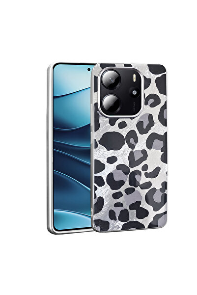 Rivor Xiaomi Redmi Note 14 5G Kılıf Kamera Çıkıntılı Fiyonk Ve Leopar Desenli...