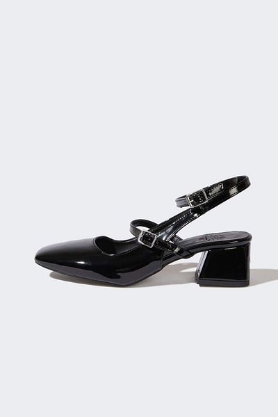 DeFacto Women's Single Strap High Sole Faux Leather Sandals E9643Ax25Hs