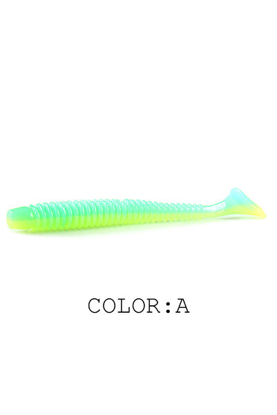 Choice طُعم صيد سمك الشبوط الناعم بحلقة تأثير Supercontinent مقاس 97 مم، 6 قط...