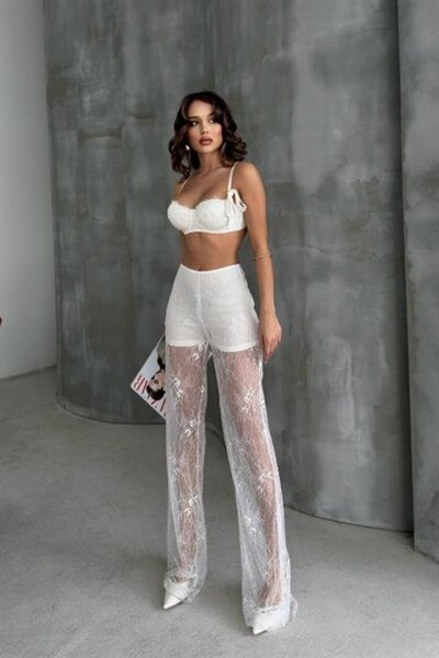 Kokosh moda Παντελόνι από τούλι με σορτς Chill 0066-08