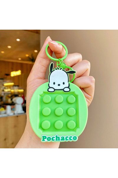 Choice سلسلة مفاتيح كرتونية من Sanrio Knead Happy مقاس 10 سم على شكل قطة Kulomi Kt قلادة لتخفيف الضغط على الظهر