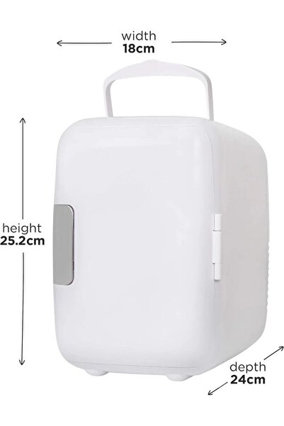 Denx Dinx 4L Mini Fridge Portable Design for Drinks, Cosmetics, and Makeup
