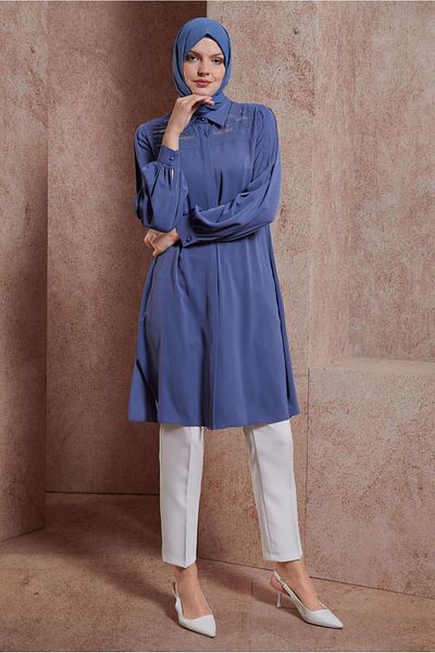 Alvina 43567 Model Stone Printed Tunic