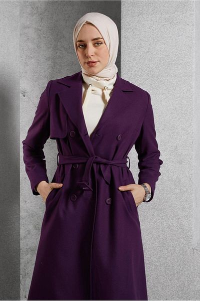 Alvina Belteḋ Trench Coat 10932
