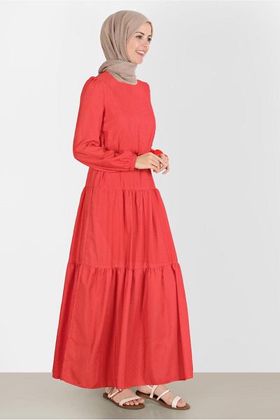 Alvina Layered Belted Dress - Model 42921