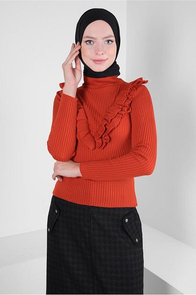 Alvina SWEATER WITH RIFFIR DETAIL 44070