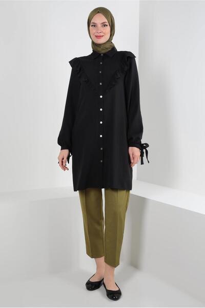 Alvina High Waist Pants with Elastic Waist 70543