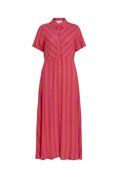 VILA Blusenkleid Maxi
