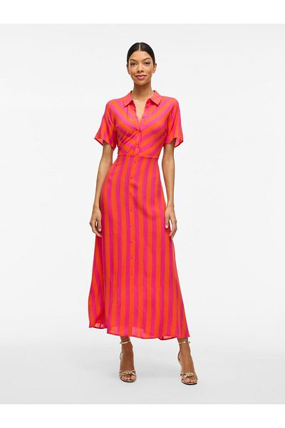VILA Blusenkleid Maxi