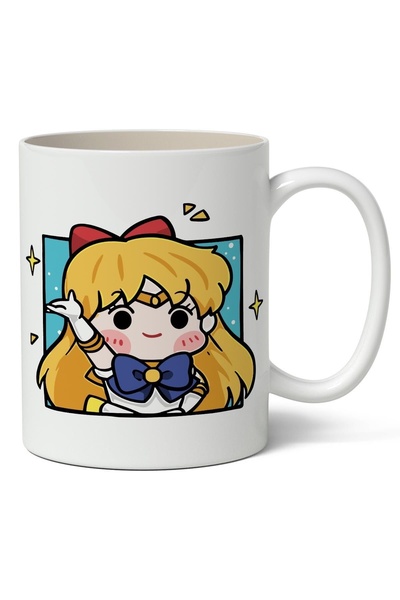 Toyaso كوب أبيض بتصميم الرسوم المتحركة Sailor Moon Avatar هدية لصديقك الحبيب