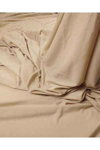 Kumaş Parça Denier Jersey σε καφέ γάλακτος (Πλάτος 150 cm x Μήκος 320 cm)