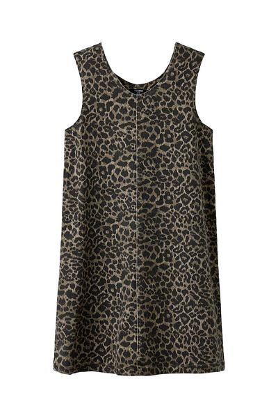 TWO SOON Kleid Leoprint