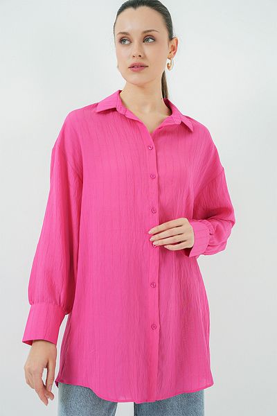 Bigdart Fuchsia Motif Kisa Tunk Long Top Product