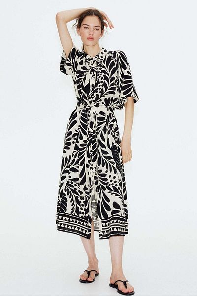H&M Tie-belt Shirt Dress