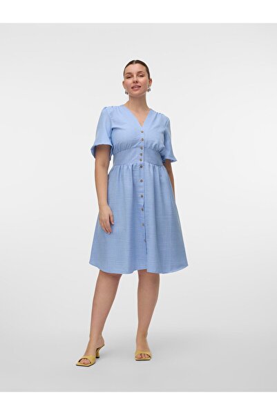 Veromoda Curve Kleid VMCMELANEY Midikleid