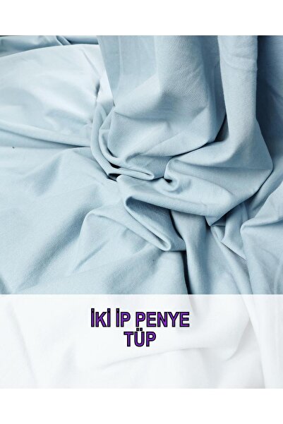 Kumaş Parça Відкрита блакитна трубка 'Шнур з бавовни (Ширина 190 см x Довжина...