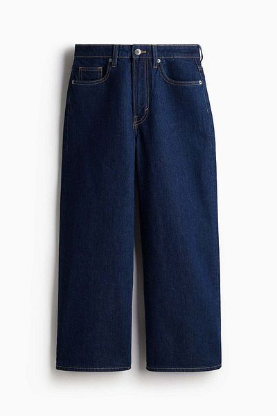 H&M Wide High Cropped Jeans