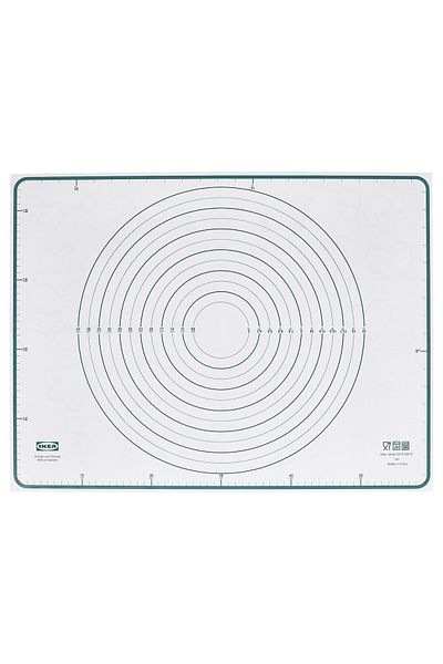 IKEA BAKTRADITION Baking mat, white/turquoise, 61 x 46 cm