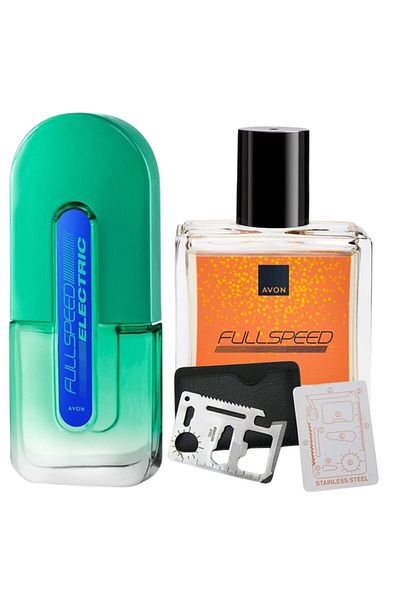 Dactylion Set apa de toaleta Full Speed ​​Electric 75 ml, apa de toaleta Full Speed ​​30 ml, card multifunctional