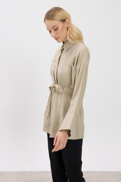 Birgül Bektaş Πουκάμισο με διπλή τσέπη Mink