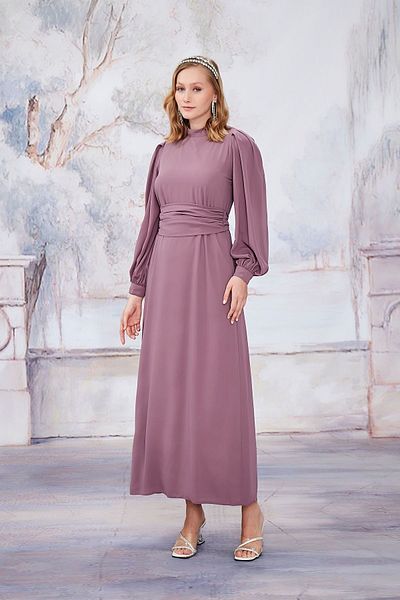 Birgül Bektaş Φόρεμα Dusty Rose Nora