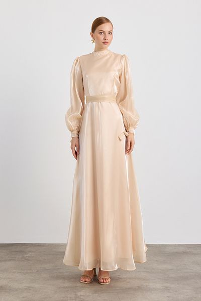 Birgül Bektaş Hera Mink Evening Dress
