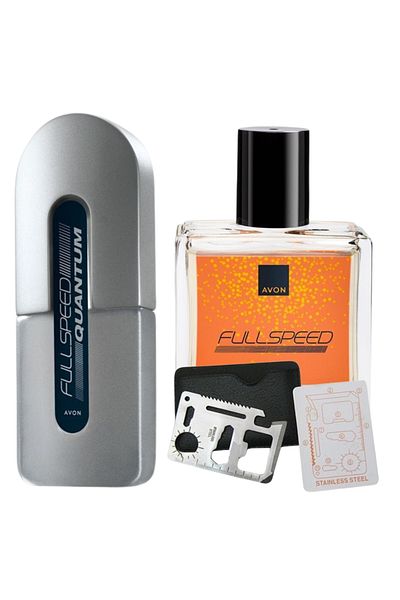 Dactylion Set apa de toaleta Full Speed Quantum, 75 ml, apa de toaleta Full Speed 30 ml, card multifunctional