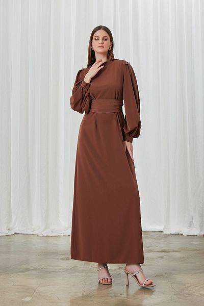 Birgül Bektaş Brown Nora Dress