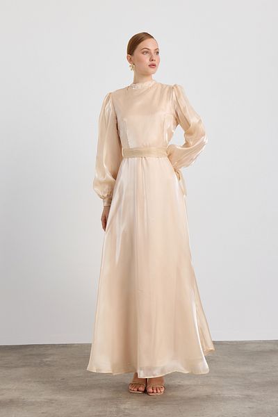 Birgül Bektaş Hera Mink Evening Dress