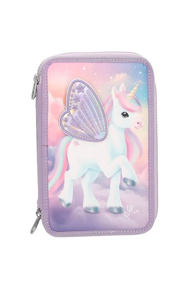 Top Model Pencil Case Equipped With 3 Zippers Ylvi Topmodel Unicorn