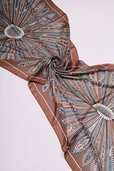 Levidor Patterned Indian Silk Shawl - Pattern-04 - Color-03