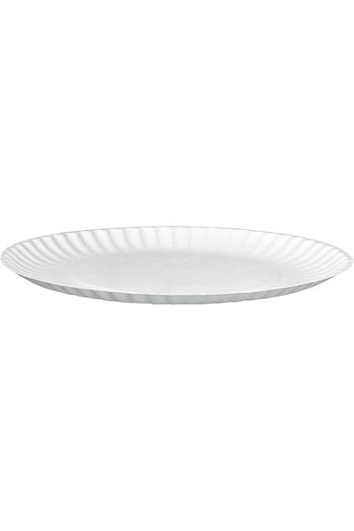 COOYA 100 Pack Disposable Tableware, for BBQ Party, Picnics, Travel, Microwavable, Recyclable(White)